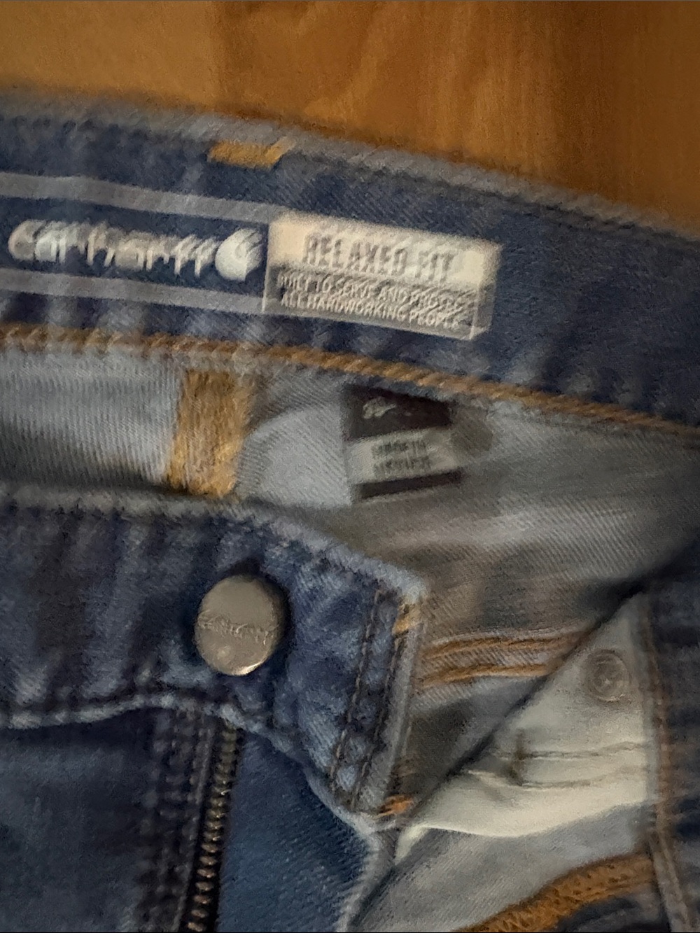 Carhartt Blue Workwear Jeans Pair - Classic Denim - Picture 3 of 4